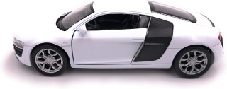 Kovový model auta - Nex 1:34 - Audi R8 V10 (biela)